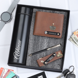 Personalized Hammer Gift Box – Bottle, Wallet, Pen & Keychain 🎁