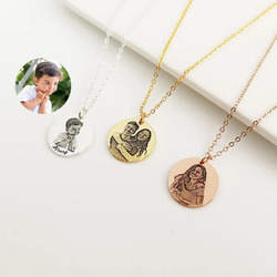 Personalized Photo Round Necklace – A Memory You Can Wear ❤️