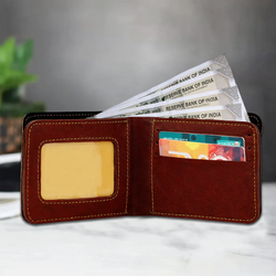 Personalised Name Wallet & Keychain Combo – Premium Leather | Stylish & Unique