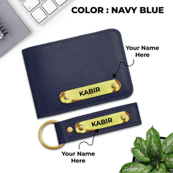 Personalised Name Wallet & Keychain Combo – Premium Leather | Stylish & Unique