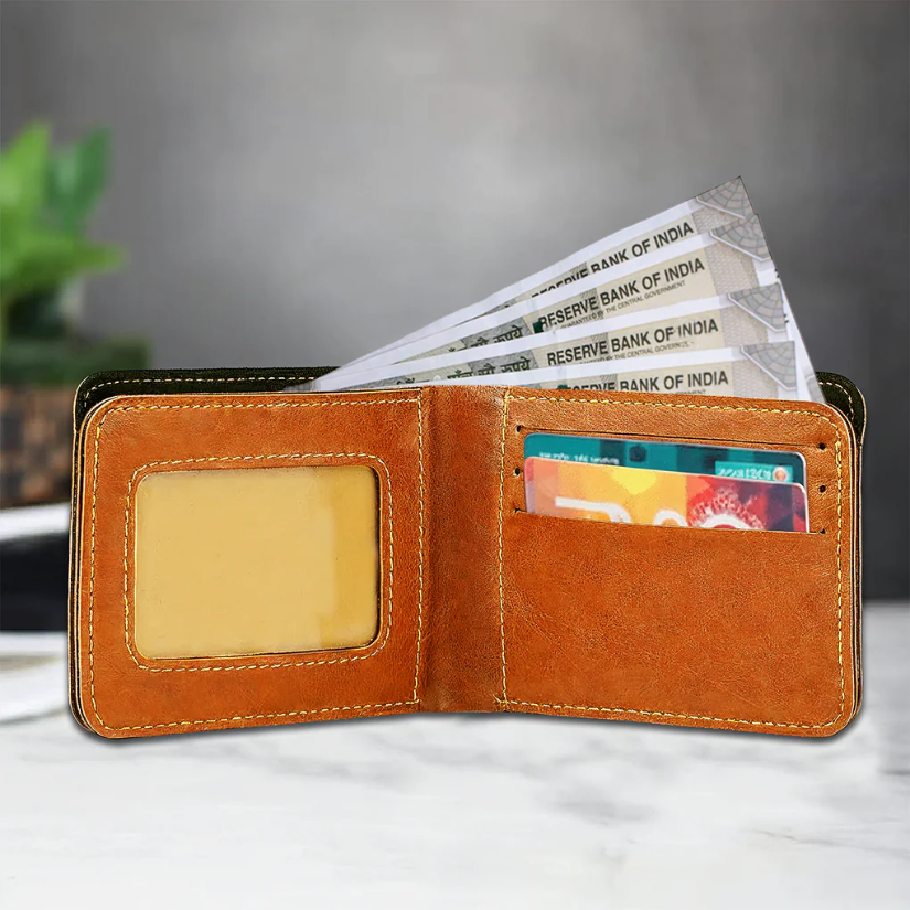 Personalised Name Wallet & Keychain Combo – Premium Leather | Stylish & Unique