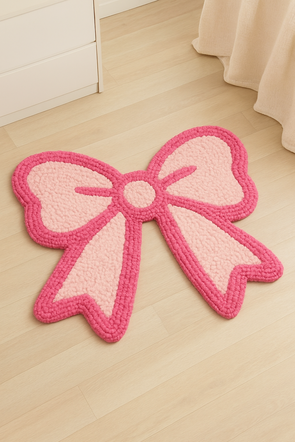 Pink Bow Rug