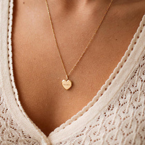 Personalized Bubble Heart Necklace – Elegant Name Necklace ❤️