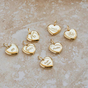 Personalized Bubble Heart Necklace – Elegant Name Necklace ❤️