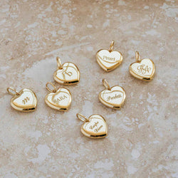 Personalized Bubble Heart Necklace – Elegant Name Necklace ❤️