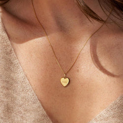 Personalized Bubble Heart Necklace – Elegant Name Necklace ❤️